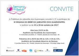 Leia mais sobre o artigo III SEMANA DO BEBÊ DO JABOATÃO DOS GUARARAPES